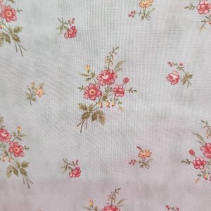 Tela celeste florecitas