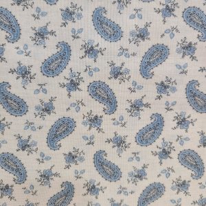 Tela beige cachemira celeste