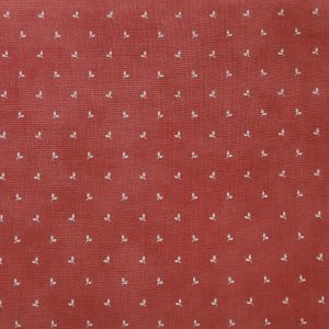 Tela coral florecitas beige