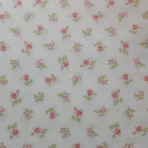 Tela beige florecitas