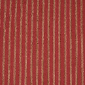 Tela roja rayas camel
