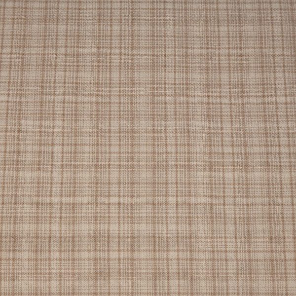Tela tramada beige cuadros