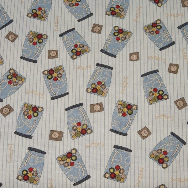 Tela beige botones