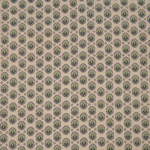Tela beige y verde