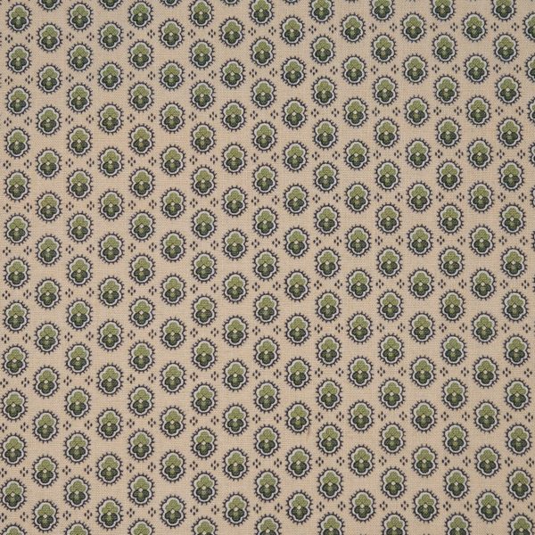 Tela beige y verde