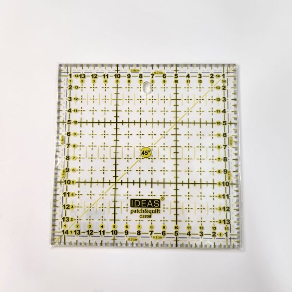Regla Patchwork cuadrada 15x15 IDEAS