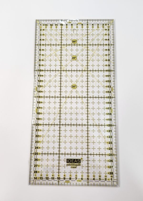 Regla patchwork rectangular 15x30 IDEAS