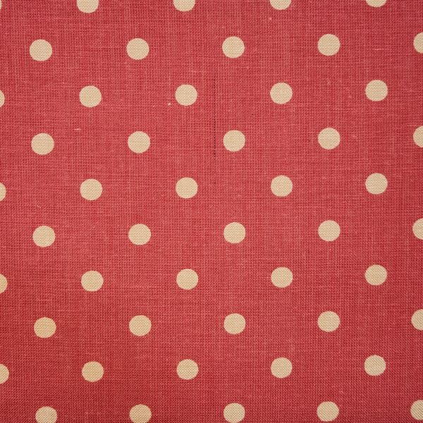 Tela lino magenta con lunar beige