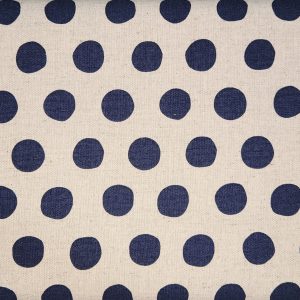 Tela Algodón-Lino beige lunar Marino