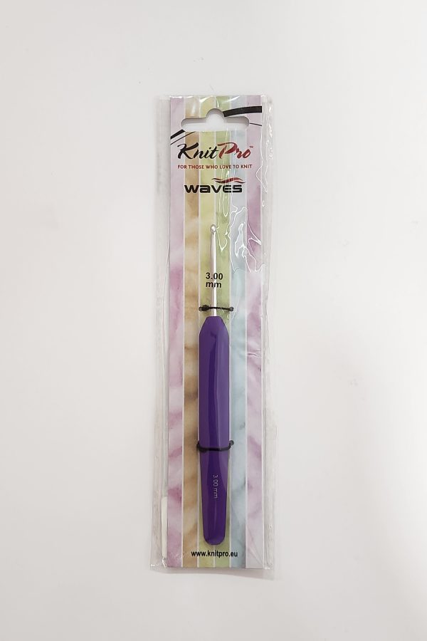 Aguja ganchillo KnitPro-Waves 3.00 Morado
