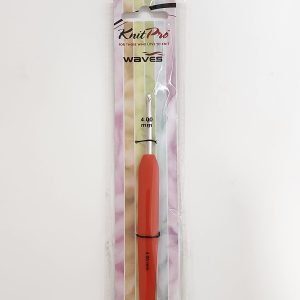 Aguja ganchillo KnitPro-Waves 4.00 Rojo