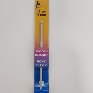 Aguja ganchillo Pony Classic-aluminio 4.00