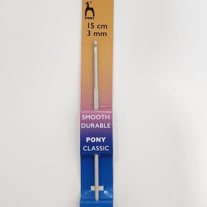 Aguja ganchillo Pony Classic-aluminio 3.00