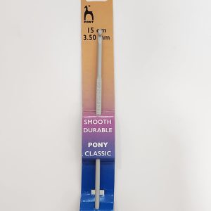 Aguja ganchillo Pony Classic - aluminio 3.50