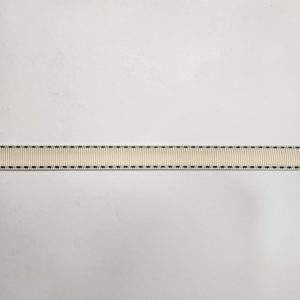 Cinta beige con pespunte azul 1.5cm