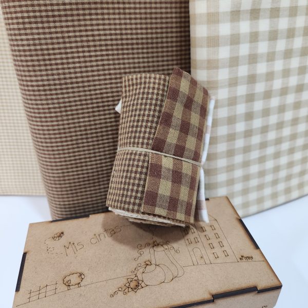Pack 5 Fat Eighg 25x55 Country tonos beige y marrones.