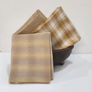 Pack 3 Fat Cuarters 50x55cm japonesas tonos ocre.
