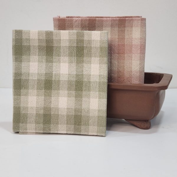 Pack 2 Fat Cuarters 50x55cm japonesas verde y rosa.
